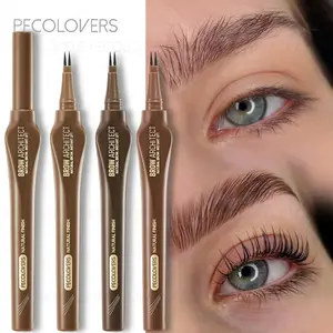 Dual-Ended Ultra-Fine Waterproof Eyeliner & Eyebrow Pencil - Eyebrow Makeup, Quick-Dry, Sweat-Resistant, Smudge-Proof