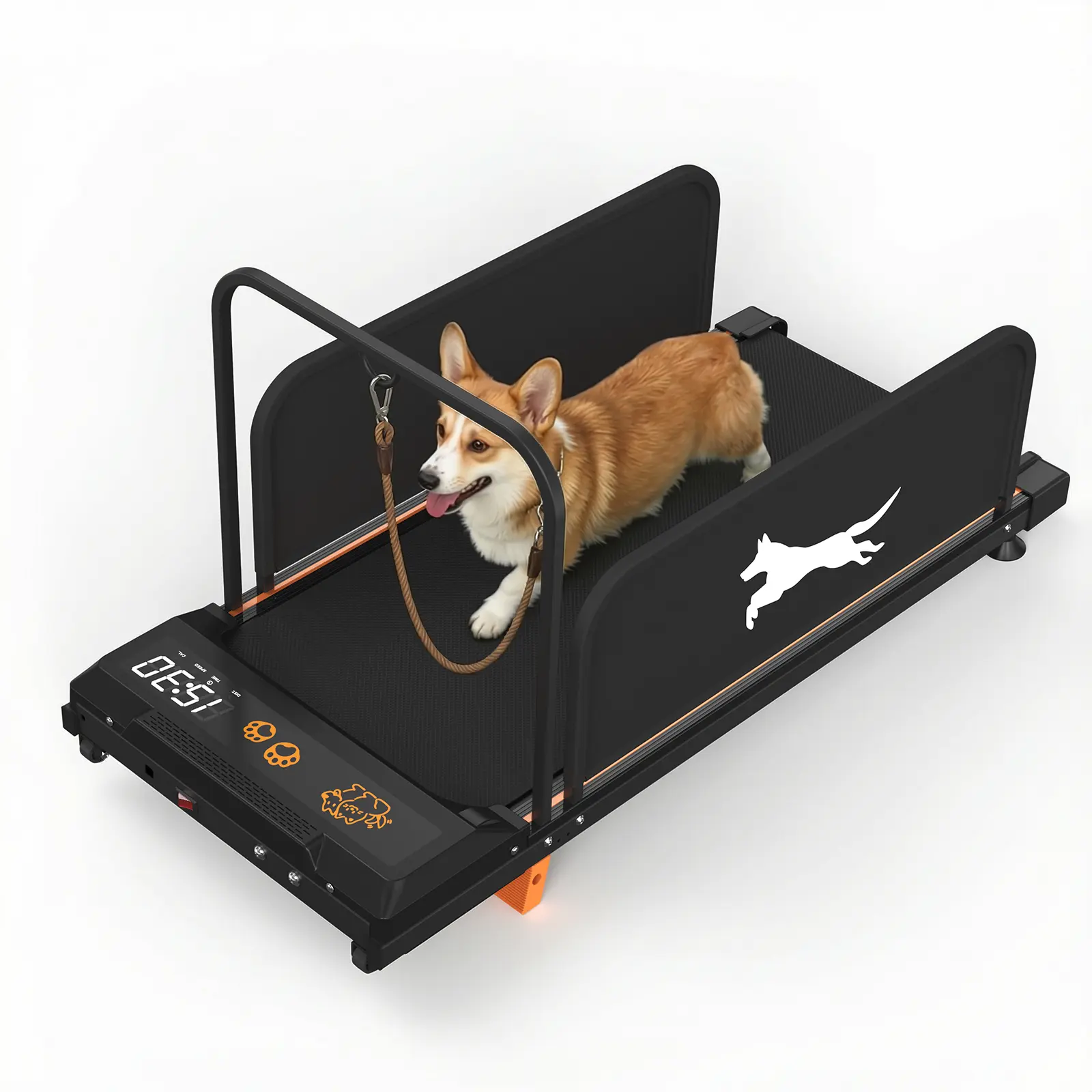 Compact 2-in-1 Pet Treadmill for Dog Indoor Workouts, 2.5HP Quiet Motor Exercise Machine with Side Guards, Leash Support & Anti-Slip Belt, 6% Incline, 265 lbs Capacity, Remote Control, 2.5Hp Motor, Portable Walking Pad Steppers, Small-Medium, 2.5 Hp Motor