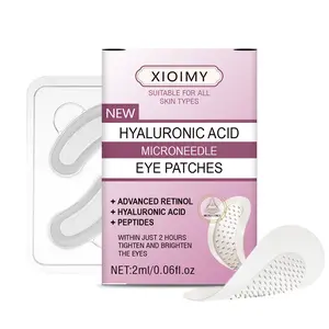 2pcs Hyaluronic Acid Micro Needle Moisturizing Eye Mask, Injected Retinol & Peptides, for Eyes Face Nose, Strong Moisture Tightening Glow