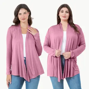 Long Sleeve Cardigan – Open Front Lightweight Cardigan