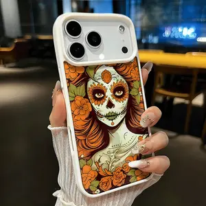 Orange Flower Magnetic Phone Case Is Suitable for iPhone 17 E Air Pro ProMax iPhone16 15 14 Plus 13 12 Mini 11 X XS XR Features a Fashionable and Trendy Pattern Design. The Transparent Case Comes in Multiple Colors and Is a Classic Shockproof Mixed