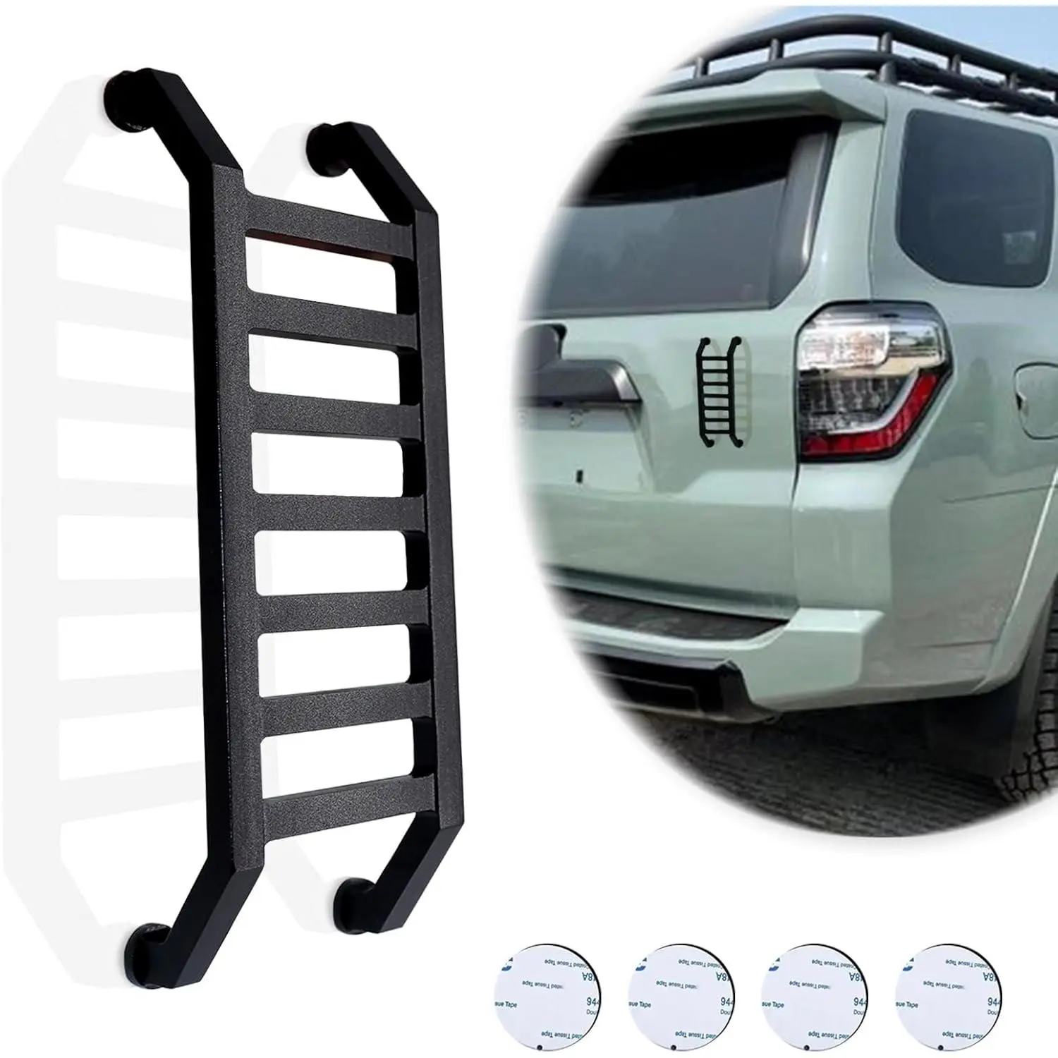 Widdle Wadder, Widdle Wader , A Little Ladder  for  That Can Be Installed on Multiple Surfaces, Made of  Alloy, Suitable for , Refrigerators, Dishwashers (Black-01)