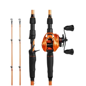 【Summer Wins】KastKing Lethal Blaze Twin-tip Fishing Rod and Reel Combo, IM6 Graphite 2Pc Blanks, Stainless Steel Guides with Ceramic Rings, Contoured EVA Handles & Fighting Butt, Split or Full Rear Handle Design, 10 Models SummerVibes
