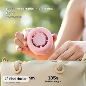 2026 Portable Mini Neck Fan Silent Bladeless USB Rechargeable Cooling Fan for Personal Comfort and Convenience