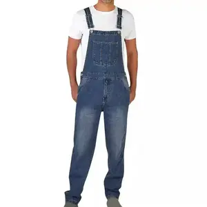 Denim bib Overall Mens NewS Straight-Leg Workwear Jumpsuit Menswear Formal