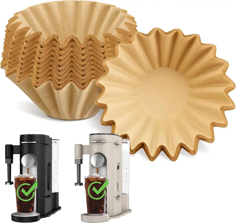 100 Count Unbleached Coffee Filters, 4-5 Cup Basket Coffee Filter Paper for  5 Cup Coffee Maker, Small Coffee Travel Brewer, Single Serve Coffee Pot -  TikTok Shop