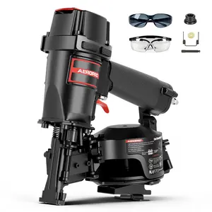 AeroPro Roofing Nailer CN45N for Professionals,  15 Degree Roofing Nail Gun, Pistolas de Roofing, Heavy-Duty Pneumatic Power Nailers in Roofing tools, Pneumatic Roofing Nailer for Asphalt Roofing Shingles