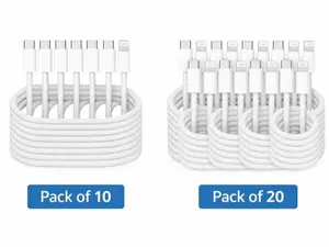 USB-C to Lightning Charging & Data Cable 3ft – Compatible, White (No Retail Box)