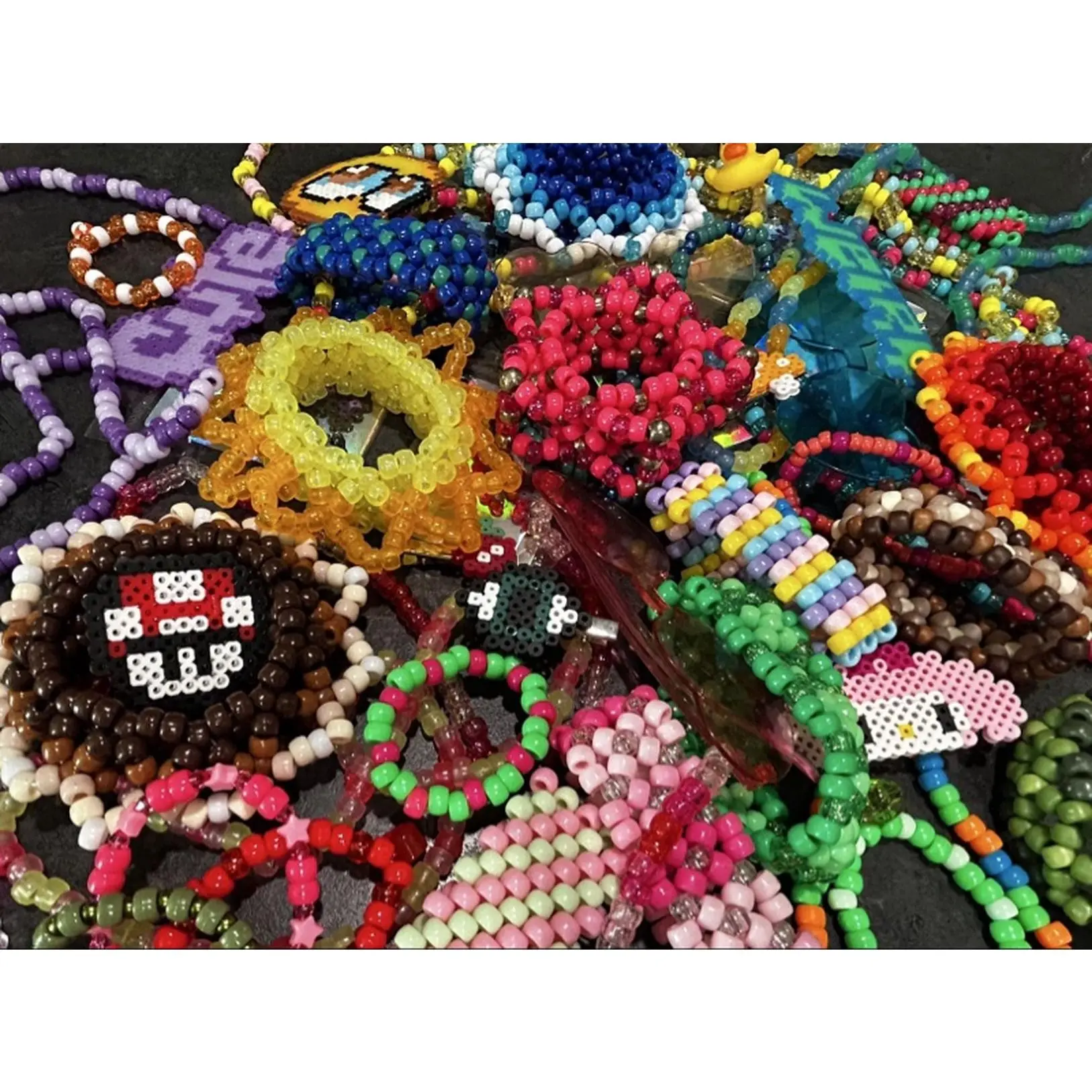 Kandi Bundle Pack, Kandi Necklaces, bracelets, and more