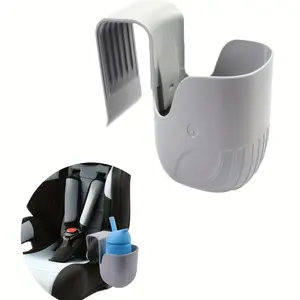 1pc Portable Universal Cup Holder, Suitable for Car Seats, Grey Car Seat Cups, Baby Carriage Cup Holders
