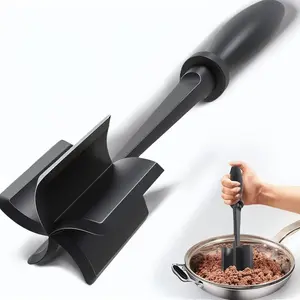 Meat Chopper, 1 Count Heat Resistant Meat Shredder, Meat Masher Grinder for Crafting Burgers, Beef, Turkey, and More, Kitchen Utensils