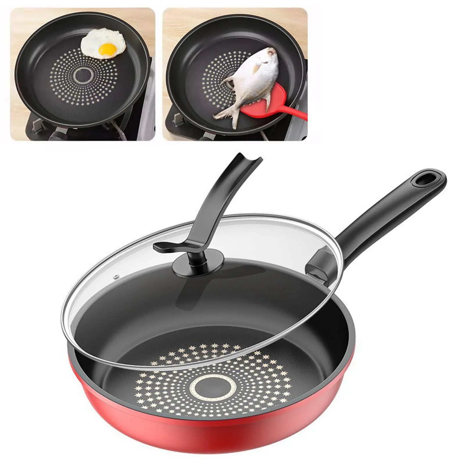 Cast Iron Nonstick Flat Skillet - Nonstick Pans, Induction Cookware, Dishwasher Safe Pans, Compatible with Gas Stovetops, Ideal for Frying Eggs, Steak