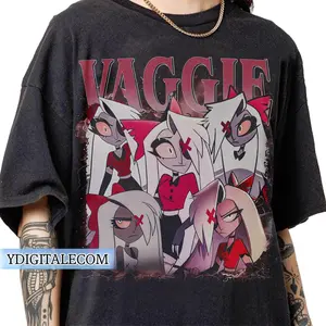 Vintage 90s Graphic Style Vaggie Hazbin Hotel T-shirt, Vaggie