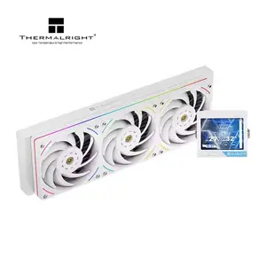 Thermalright Mjolnir VISION UB 360 ARGB Liquid Cooler,TikTokShopBlackFriday, AIO CPU Water Cooler - 120mm PWN Fans,Pump, 1.8" Display, Max.2200RPMCPU Cooling Fan, Efficient Black PC Water Cooler for intel115X/1366/2011/1700/1200,AMDAM4/AM5