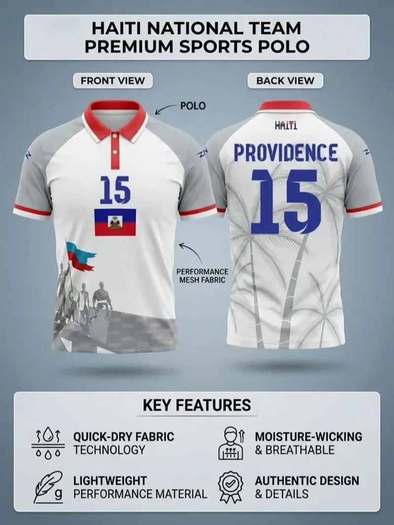 2026 Haiti Soccer Jersey, Haiti Soccer Shirt, Haiti Football shirt, High Performance T-Shirt, Fan Gear, Gift for Him
