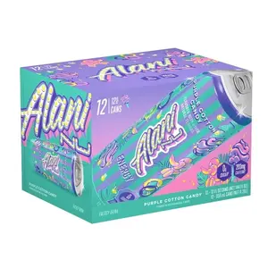 Alani Nu Energy Drink - Purple Cotton Candy Flavor, 12 fl. oz. Cans, 12-Pack