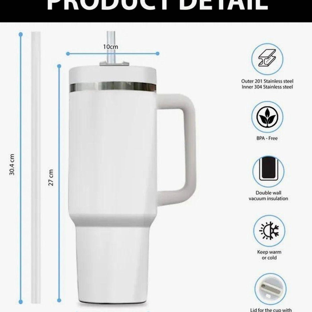 1 Piece Lyrichard 40 oz < Supernatural >   TV Series Inspired Thermos Cup - Retro Winchester Brothers Design (With Handle, Leak-Proof Double-Wall Insulation, Can Keep Drinks Hot or Cold for a Long Time, 304 Stainless Steel Travel Cup