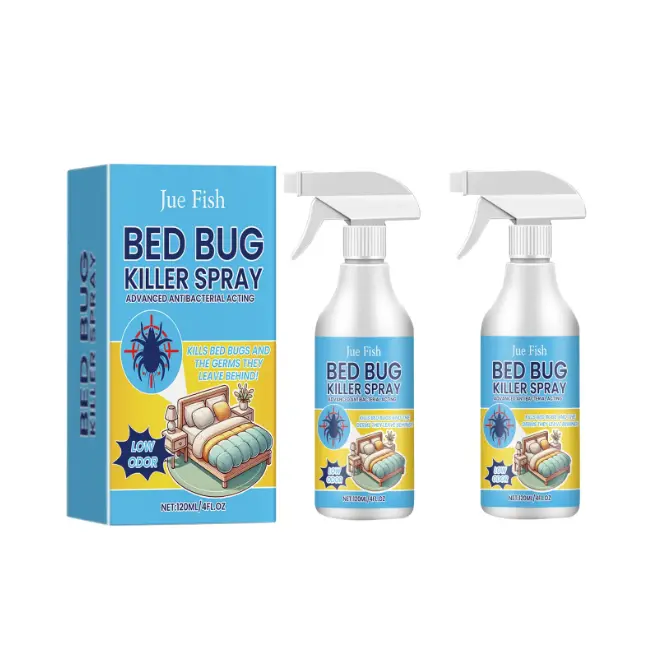 Plant-Based Bed Bug & Pest Killer Spray, 2-Bottle Set - Indoor Insect Repellent & Control, Pest Proof Solution
