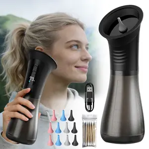 Electric Ear Wax Removal Tool, Ear Wax Remover, 2 in 1 Integrated Shimizu and Dirty Water Tank, 3 Usage Modes, equipped with 11 nozzles, Deep Cleaning, USB Rechargeable, Ideal Festival gifts for mom and dad, Home Use, Men‘s Gifts.