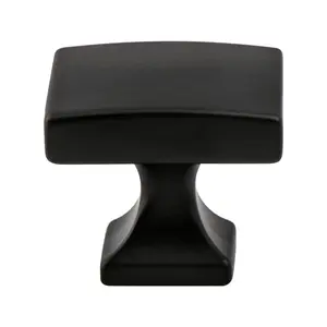 Berenson  1.375 in. Century Edge Knob with Long Matte Black