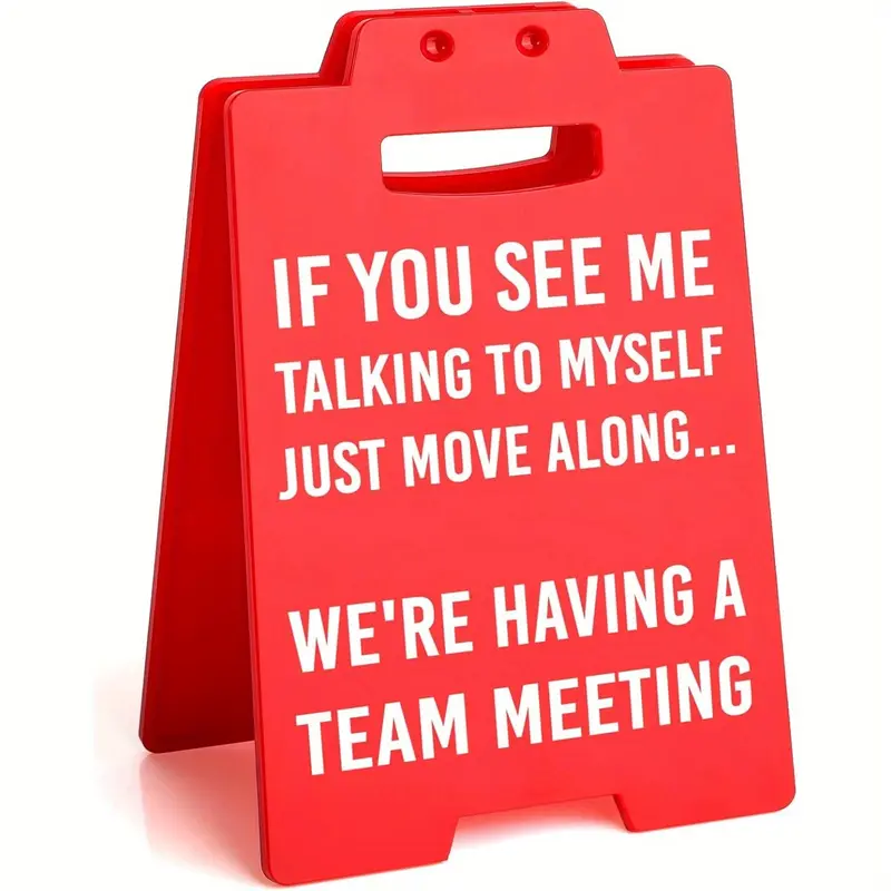 Funny Coworker Gifts, Humorous Desk Signs, Funny Office Decor, Desk Signage Decoration for Colleagues & Employees, Unique Elephant Gift Ideas for Work Parties