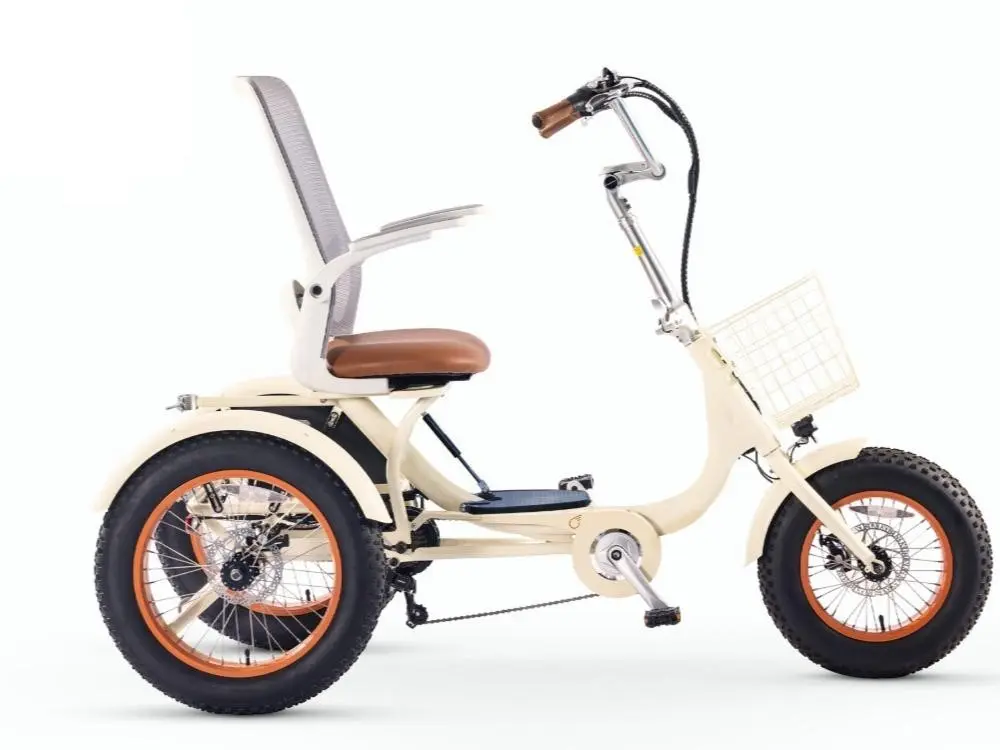 Simple Glide Fat Tire 750W  Recumbent E Trike 2026 w/ Footrest & Hitch Connector
