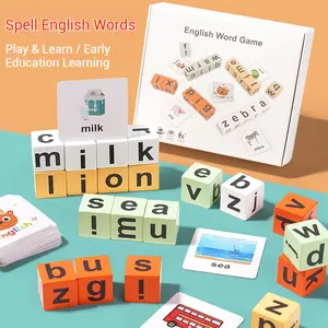 Alphabet Block Word Puzzle: Fun Spelling Toy for Preschool Language Education
