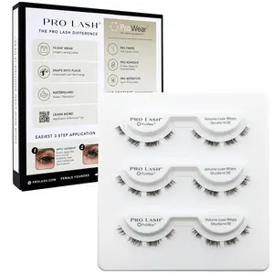 Pro Lash No. 30 ProWear Professionally Styled Lash Clusters - Easiest to Apply Eyelash Cluster - 10 Day Eyelashes - Waterproof Lashes Clusters - 3 Sets - Volume Luxe Wispy Shorties No. 30 - Black