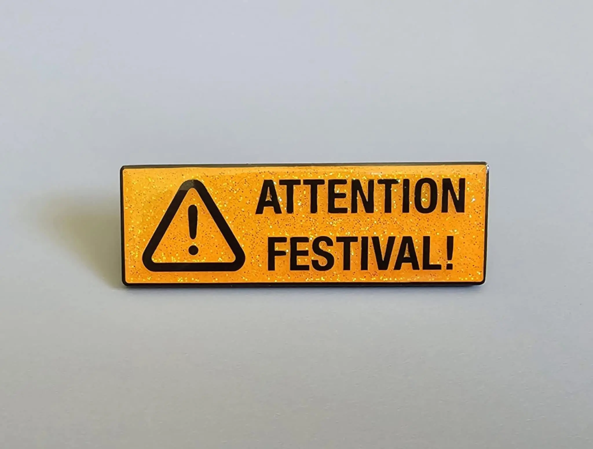 Attention Festival Hat Pin