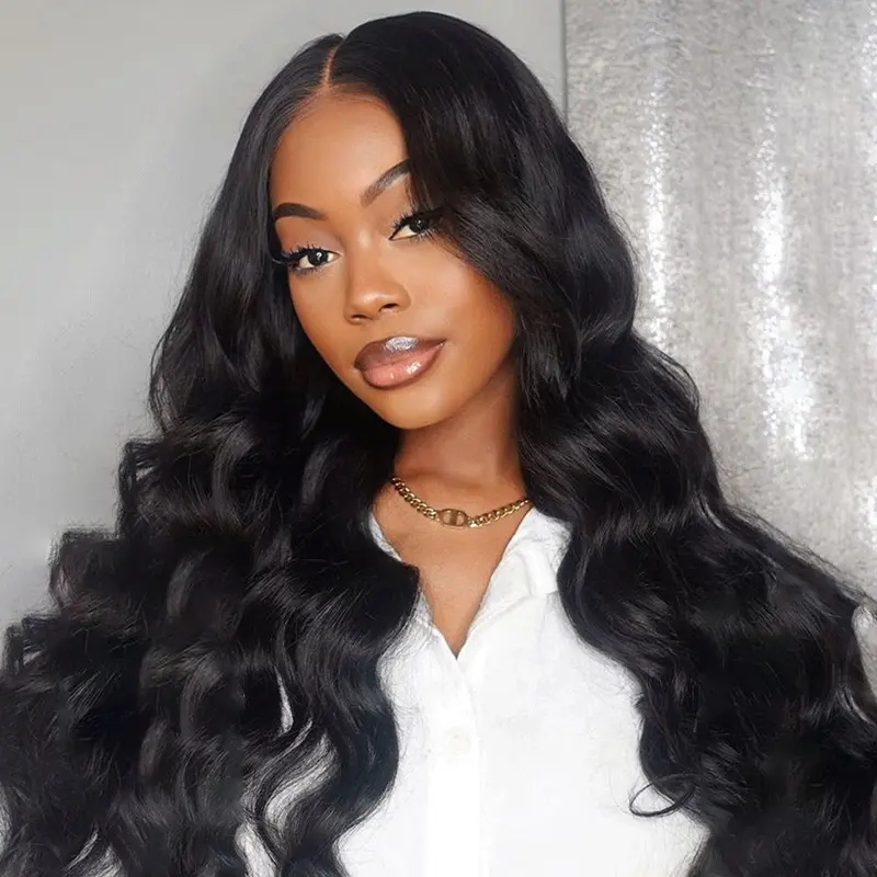 ISEE HAIR Glueless Lace Front Deep Wavy Wigs for Beginners, Pre-Cut 6x4 HD Lace, Wear and Go with Adjustable Cap