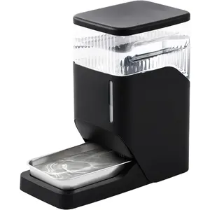 Automatic  Water Dispenser 8L with Stainless Steel Bowl, Gravity Large Capacity Water Bowl for Dogs, 2 Gallon Pet Waterer  , Black