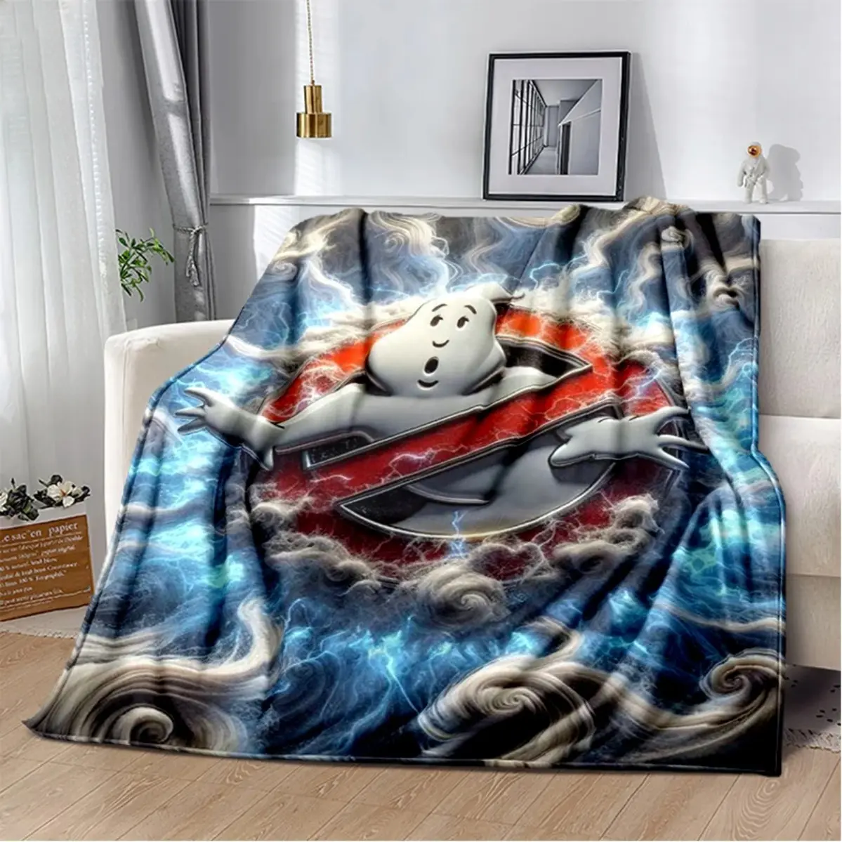 25 Style New G-Ghostbusters Horror Movie Cartoon Blanket,Soft Throw Blanket for Home Bedroom Bed Sofa Travel Picnic  Christmas gift Dream Weave Home