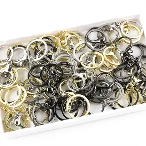 Metal Key Ring, Round Open Ring, DIY Jewelry Making Accessories, Diy Jewelry Decoration, Beading Accessories, Jewelry Making Supplies for Bracelet Necklace Earrings Pendant Making, Beads And Accessories