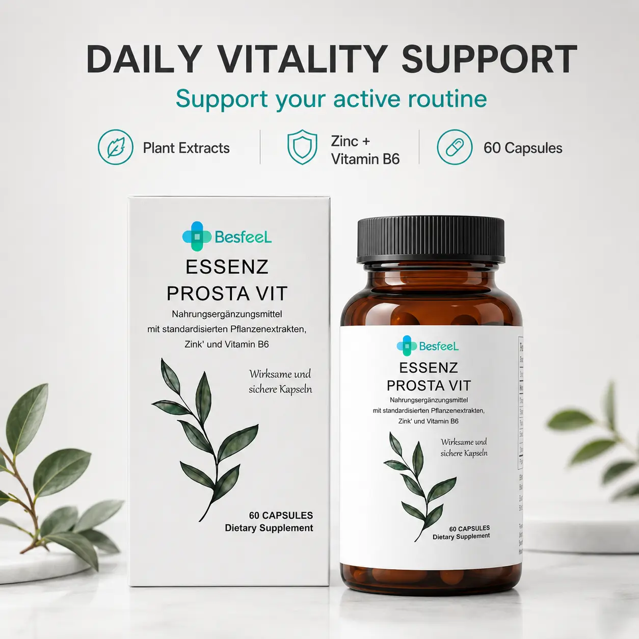 Prostatitis Capsules: Relieve prostate discomfort and boost overall body energy.