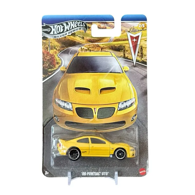Hot Wheels Silver Series '06 Pontiac GTO 1/64 Scale Diecast Car - Collectible Model for Die Cast Cars Enthusiasts