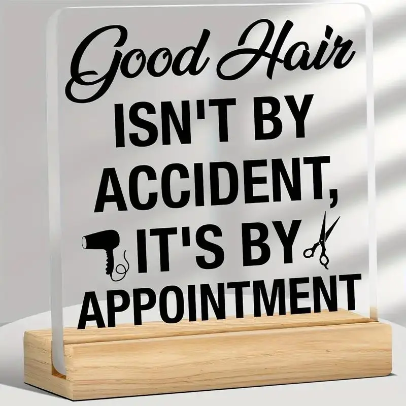 Hairdressing Sign, Acrylic Hairdressing Sign, Hairdressing Gift, Creative Hairdressing Sign for Home Salon Barber Shop, Decor