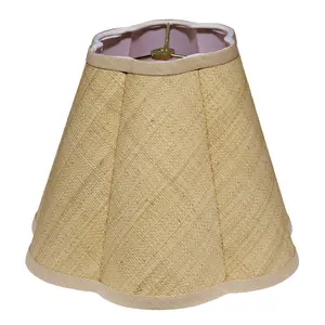 Raffia Scalloped Lamp Shade
