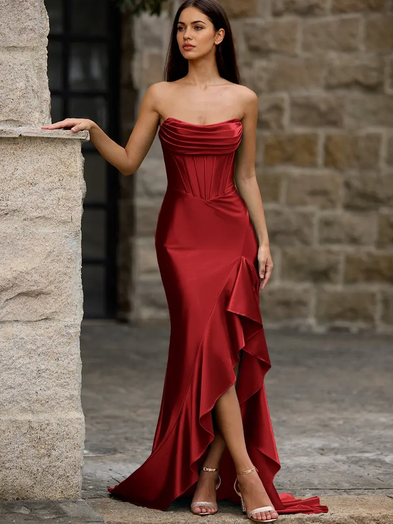 red dress homecoming short Red Homecoming Dresses,Short Homecoming Dress,Ruffled Homecoming  Dress,HC00178