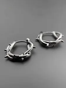 Punk Design Thorn Earrings, Hoop Earrings, Unisex Punk Style Jewelry, Unique Gothic Accessory, Perfect for Music Festivals & Streetwear