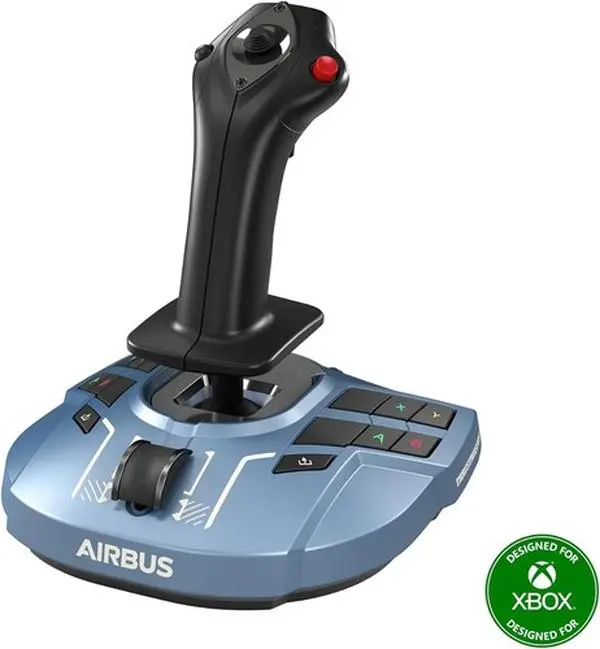 Gaming Controller - Thrustmaster TCA Sidestick X Airbus Edition, Ergonomic Wireless Joystick with 21 Buttons, Digital Wireless Controller for PC [PC & Games Accessories]