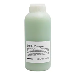 DAVINES Melu Shampoo 1000ml - Elasticizing Anti-Breakage Formula for Long or Damaged Hair - Soft Creamy Foam for Shiny Silky Results