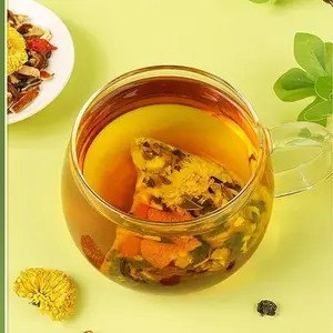 Dandelion Wolfberry Tea Bags, Natural Kidneys & Liver Health Tea with Dandelion, Chrysanthemum, Wolfberry, Cassia Seed, Tangerine Peel，Mulberry Leaf, Gardenia, Honeysuckle Flower Dandelion Root Tea Organic(1 Pack/20 Bags)