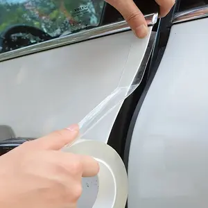1 roll 300cm/118.11in Car Stickers Door Edge Protector Universal Car Door Sill Sticker Anti Scratch Transparent Film Protection Style Auto Accessories Sticker for Cars