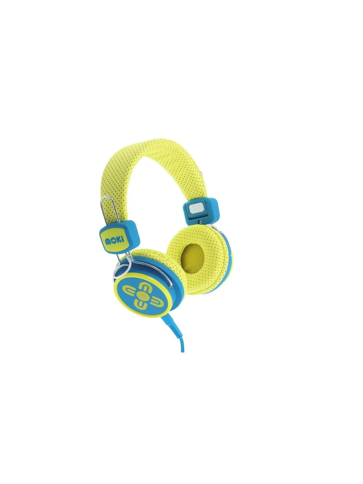 Moki 404008206-00 Kid Safe Volume Limited Headphones, Yellow & Blue - Acchpksyb