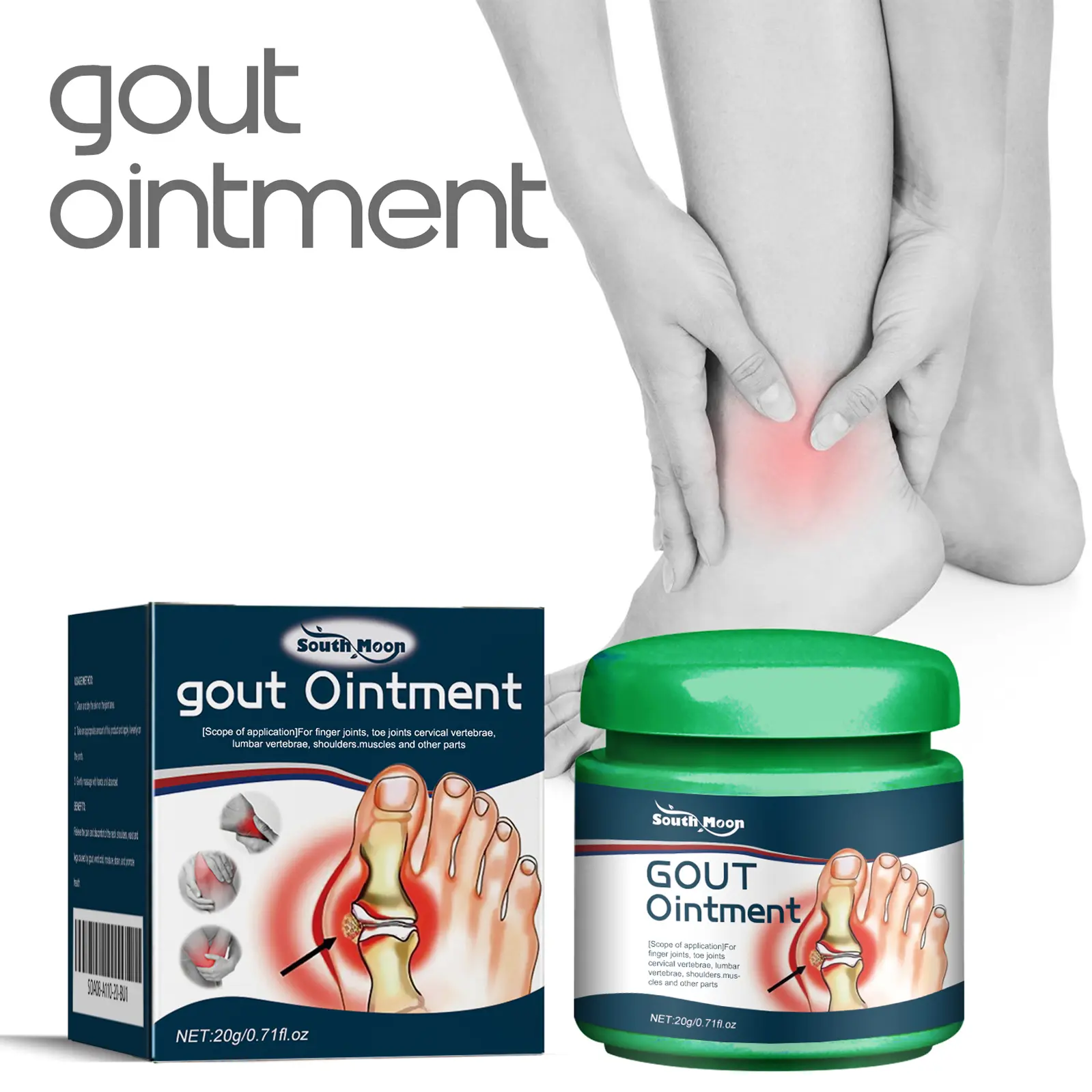 Therapeutic Wellness Cream for Joint Pain Relief, a Daily Massage Treatment Solution with Peppermint, Tea Tree & Grapeseed Oil, Remedies, Inflammation