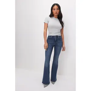 GOOD PETITE FLARE JEANS | BLUE004