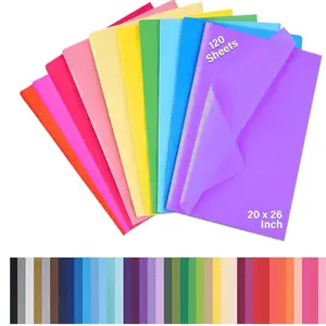 ANAS 120 Sheets Tissue Paper for Gift Bags 20 x 26 Inch Premium Quality Wrapping Paper Sheets  for DIY Crafts ,Christmas and Birthday party