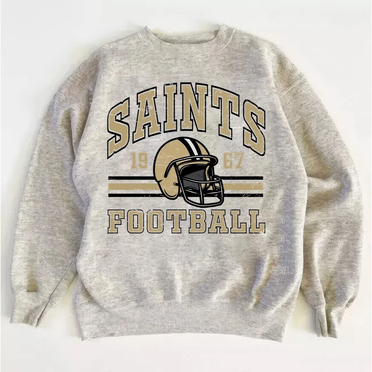 S.ai.nts Vintage Football Sweatshirt, Retro Crewneck Game Day Fan Shirt