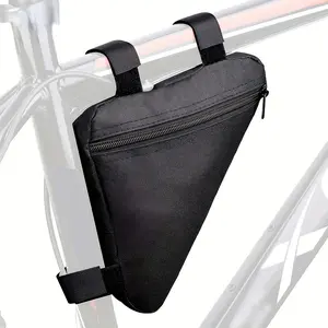 1pc Triangular Frame Bag - Adjustable Strap, Convenient for Bicycle Storage and Easy to Ride, Ideal for Bicycle Accessories, Bicycle Storage Bag, Bike Bag