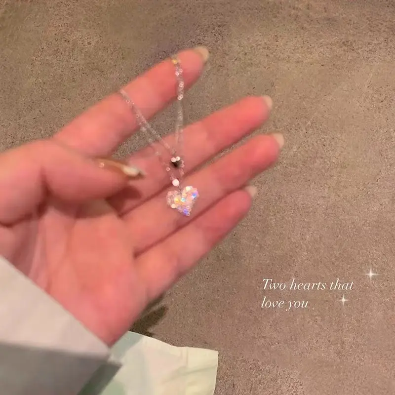 XL 038 Light Luxury Love Clavicle Chain